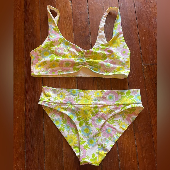 Frankie’s Bikinis Gavin Floral Cheeky Bikini Bottom - Picture 4 of 7